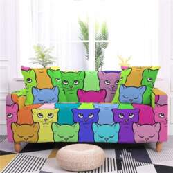 Cute Cat Pattern Sofa Cover for