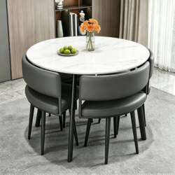 Dining Set 5-Piece Complete Set, Round
