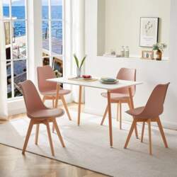 Dining Set with 4 Chairs, Set