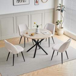 Dining Table Set with 4 Chairs
