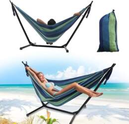 Double Hammock with Removable Stand -