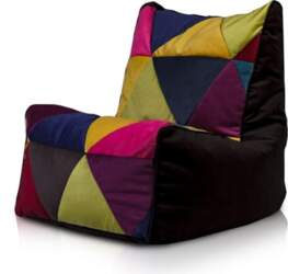 Ecopuf Patchwork Solid Bean Bag -