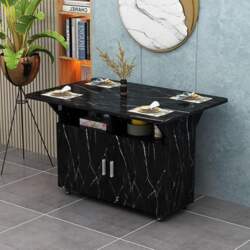 Extendable Dining Table with Wheels and