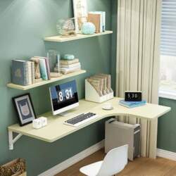 Floating Wall Mounted Folding Computer Desk