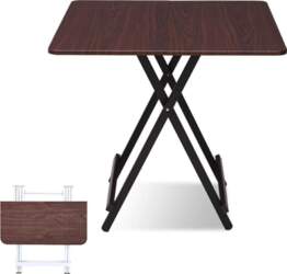 Foldable Square Wooden Dining Table for