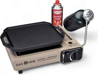 GasOne GS-3400P-KIT - Propangas- oder Butangasherd