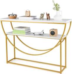 GIANTEX Console Table with 2 Levels
