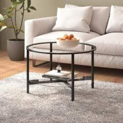 Glass Table, Side Table, Round Sofa