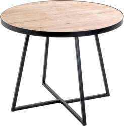 HAKU Side Table Round Oak Light