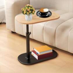 Height-adjustable C-side table, sofa, 17.7