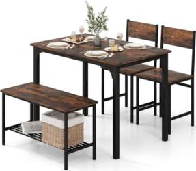 HOMASIS 4-Piece Dining Table Set with