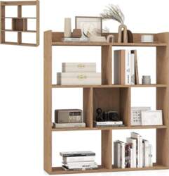 HOMASIS Bookcase with 7 Cubes, Cube