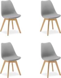 Homestyle4u Dining Room Chairs Grey Set