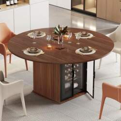IBF Round Dining Table with Fridge