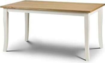 Julian Bowen Davenport Dining Table Ivory