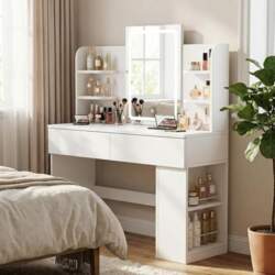 JUMMICO Dressing Table with Mirror and
