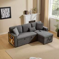 LAKFEW Corner Sofa with Sleep Function