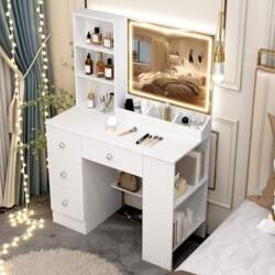 Large Dressing Table with Mirror and