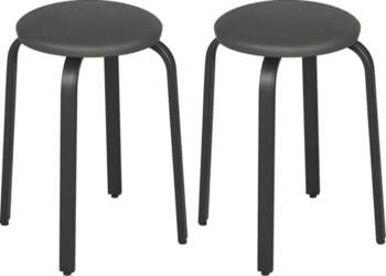 Lestarain LCNI116001-2 Stackable Stools, Dining Room