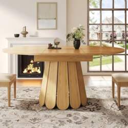 Lexiou Extendable Dining Room Table, Kitchen