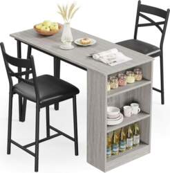 Litake Bar Table Set 3-Piece Dining