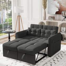 Loveseat Sofa, 3-in-1 Extendable Sofa with
