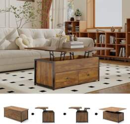 Manora Coffee Table Height-Adjustable Extendable Desk