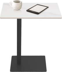 Marble Side Table, Gold, C-Shape Side