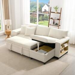 Merax Corner Sofa with Sleep Function
