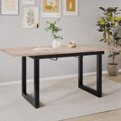 Merax Expandable Dining Table, Modern Simple