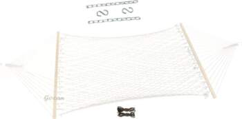 Mesh Hammock with Chain Hook Tree