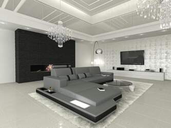Messana Leather Sofa L Shape Sofa
