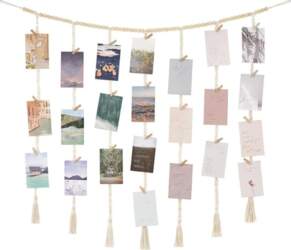 Mkono Macrame Hanging Photo Display Boho