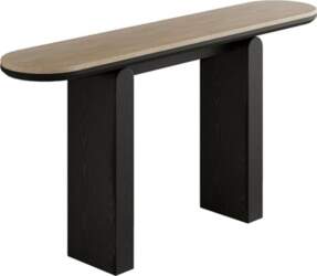 Modern Console Table with Solid Wood