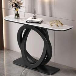 Modern Half Moon Console Table -