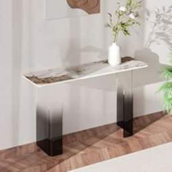 Modern Narrow Console Sofa Table with