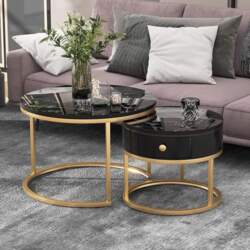 Modern Nesting Coffee Table High Gloss