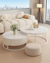 Modern Round Coffee Table Set of