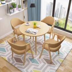 Modern Round Dining Table Set for