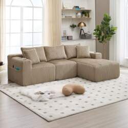 Modular Sofa Set with Chaise Lounge