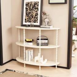 Narrow Console Table, Modern Sofa and