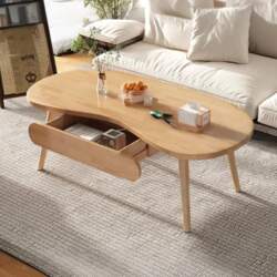 Oval Coffee Table, Solid Coffee Table