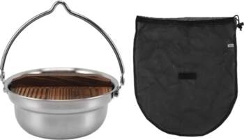 Pilipane Hanging Camping Pot 304 nerūsējošā