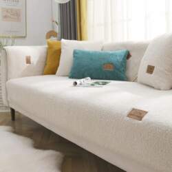 Premium Fleece Sofa Covers Set, Plush