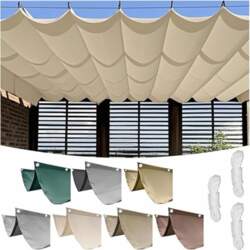 Retractable Wave Awning, Polyester Sun Protection