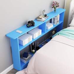 Retro Blue Wooden Sofa Back Console
