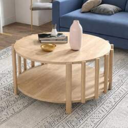 Round Coffee Table, 70 cm, Side