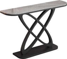 Rustic Entrance Console Table Narrow Sofa