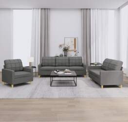 SECOLI Sofa Set 3 Seater +
