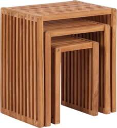 Set of 3 Teak Side Tables